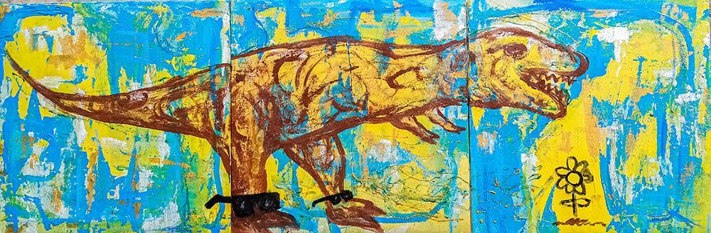 Muaz Giras_Glasses on legs_Acrilyc on Canvas_30x30cm each part_2022 1