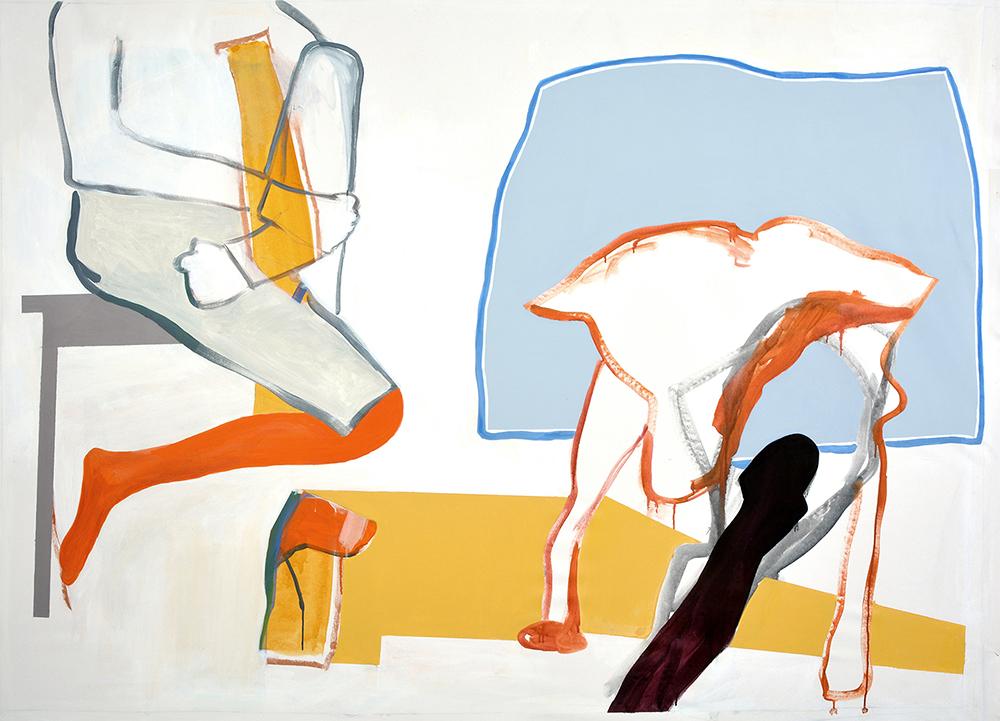 Global Talent Art Prize Tatana Kellner. Shared memories, acrylic on canvas, 56"x 78.5", 2020