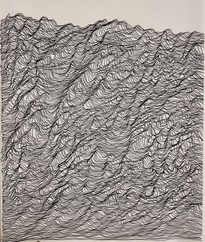 Strauhal Ernest Untitled 1, Pen and ink on vellum, 8.5"x11", 2022