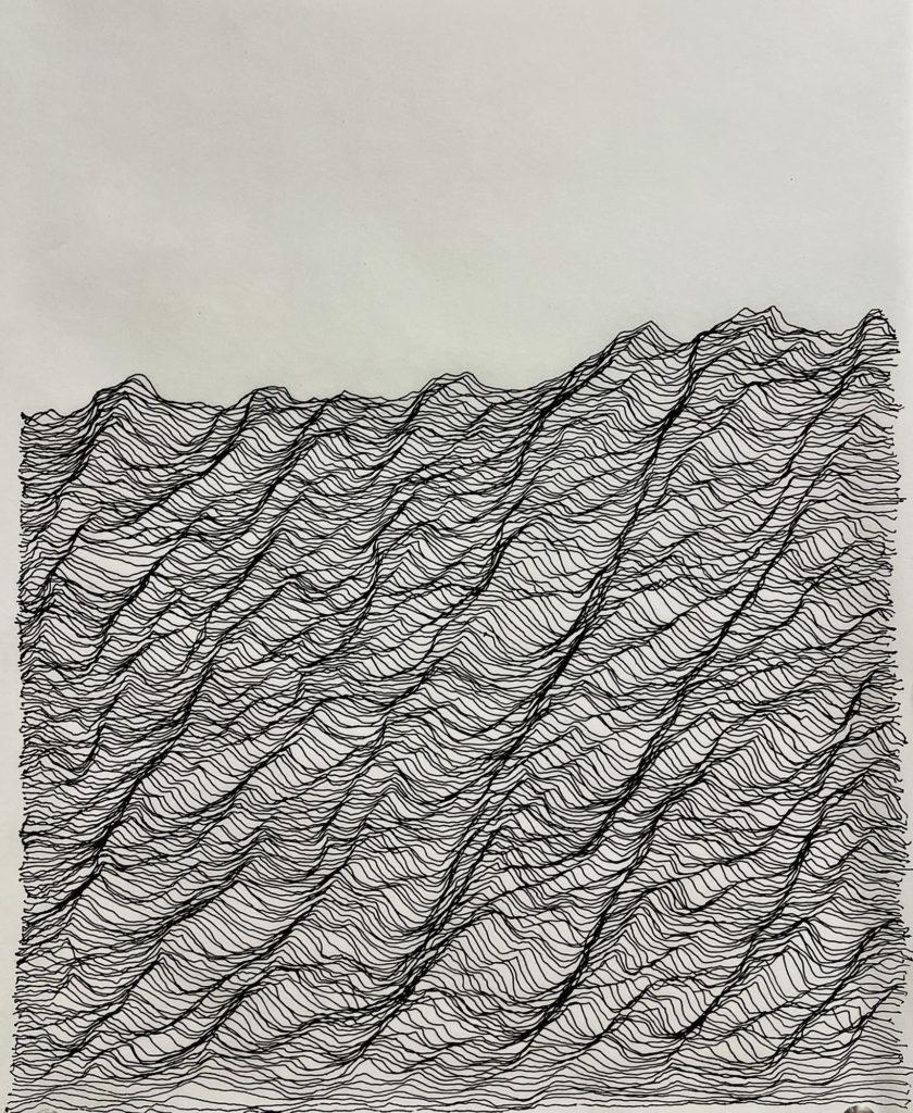 Strauhal Ernest Untitled 4, Pen and ink on vellum, 8.5"x11", 2022